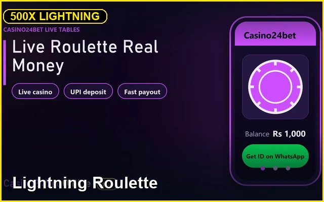Lightning Roulette Live Dealer 99exch