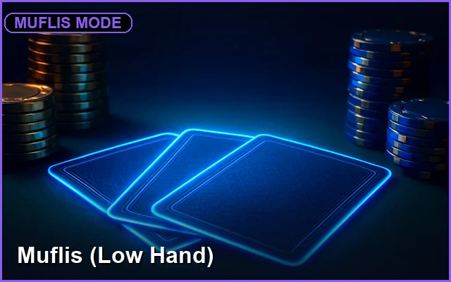 Muflis Lowest Hand Teen Patti 99exch